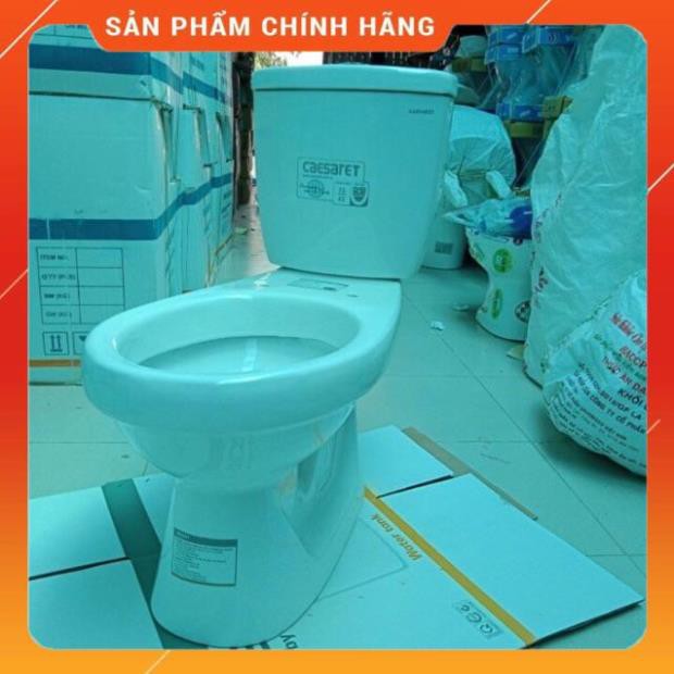 (SALE) Bồn cầu vệ sinh 2 khối nắp êm Caesares 0987166432