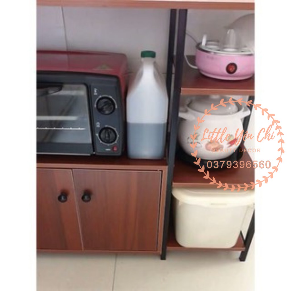 (Miễn Phí ship) Kệ lò vi sóng, kệ gia vị, kệ bếp đa năng 5 tầng (nội thất bếp và phòng ăn) ( Màu Nâu) | BigBuy360 - bigbuy360.vn