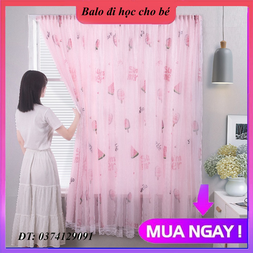 [CHỌN SIZE] Rèm cửa dán tường 2 lớp hiện đại thiết kế tự dính không cần khoan lỗ -Rèm trang trí phòng ngủ đẹp mắt độc đá