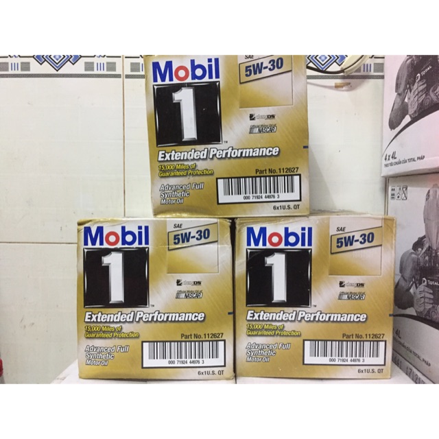 Nhớt Mobil1 0W40/5W30 (thùng 6 chai)