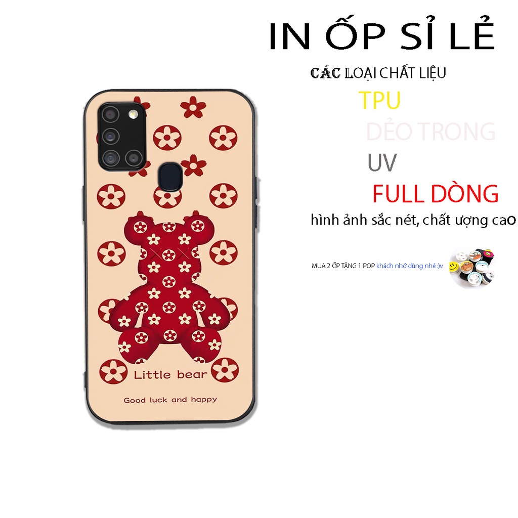 Ốp lưng điện thoại Samsung A21s Bear.brick phong cách mới