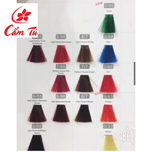 MÀU NHUỘM TÓC COLORLINE ĐỦ MÀU - mpcamtu