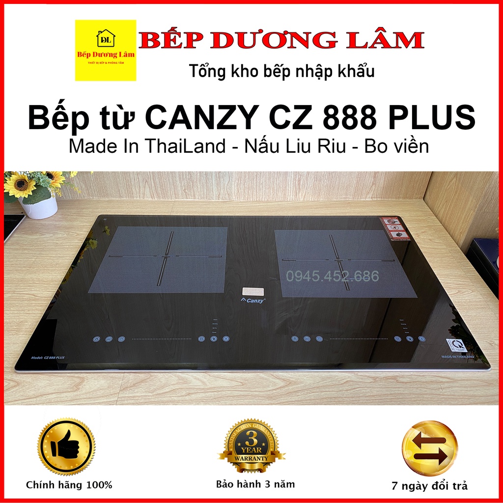 Bếp Từ Đôi Canzy CZ 888 Plus ✅ Tặng mã giảm giá ✅ Nhập khẩu Thái Lan ✅ Bảo hành 3 năm