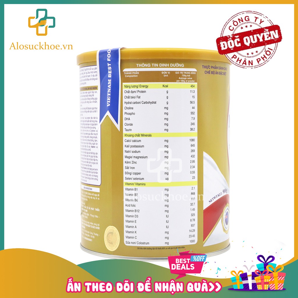 [CHÍNH HÃNG] Milk Codoca Hi Canxi 900g - Sữa tốt cho tim mạch và phòng chống loãng xương | Thế Giới Skin Care