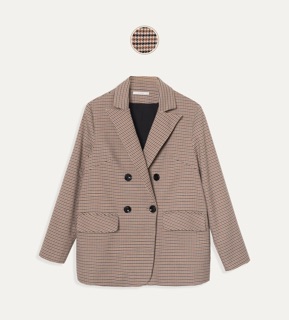 [Madelen] Blazer Kẻ Họa Tiết Houndstooth