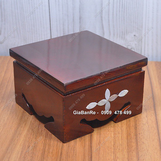 ĐẾ ĐÔN GỖ VUÔNG DÀNH CHO TƯỢNG PHẬT - 6976 | BigBuy360 - bigbuy360.vn