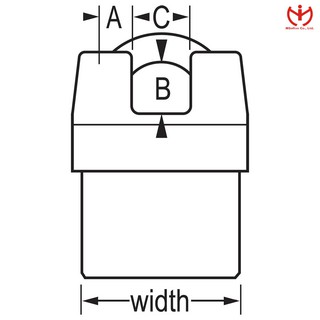 Khóa móc bảo vệ pad cửa Master-6327