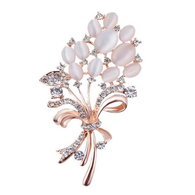 Trâm Cài Áo Hình Hoa Tulip Đính Đá Sang Trọng Cho Nữ