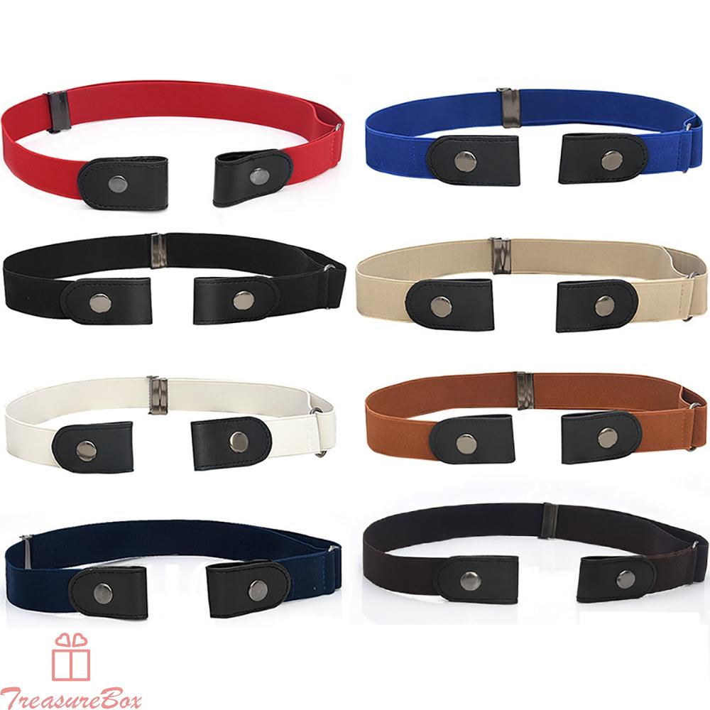 Belt Women/Men Belts Buckle-free Comfortable Dresses Elastic For Jeans