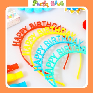 Bờm tóc - cài tóc happy birthday nỉ đeo sinh nhật