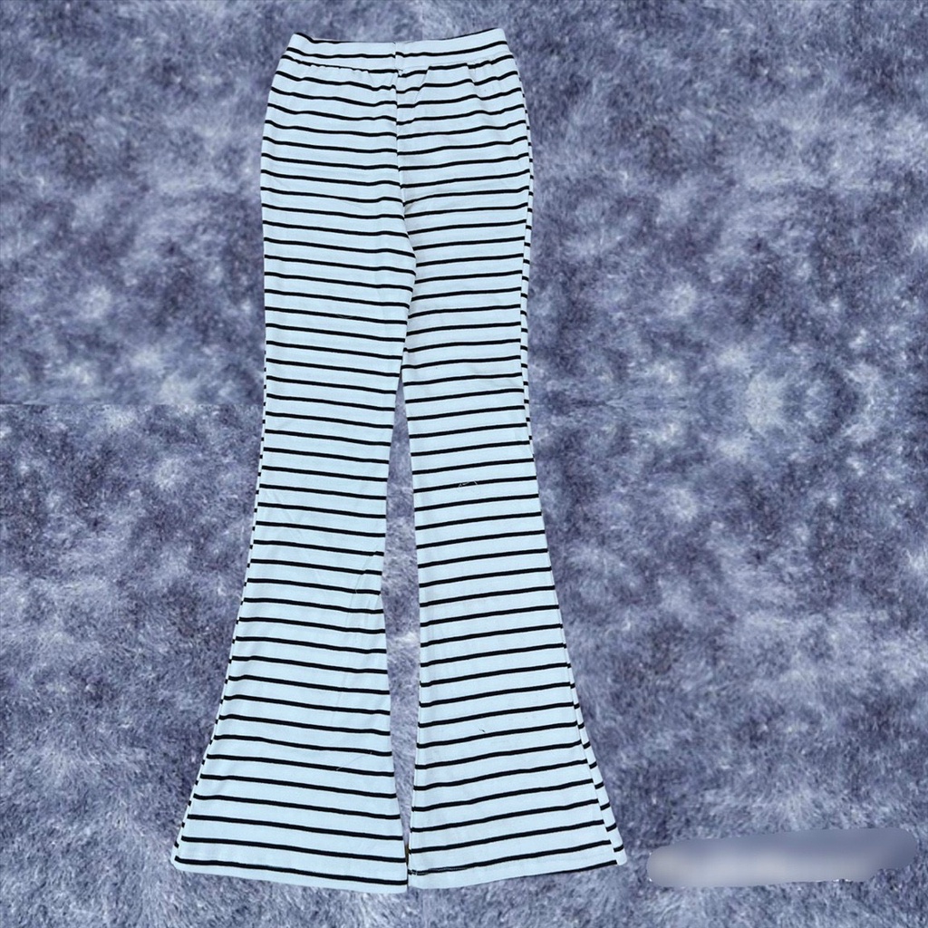 quần thun dài dáng loe chất cotton mềm kna