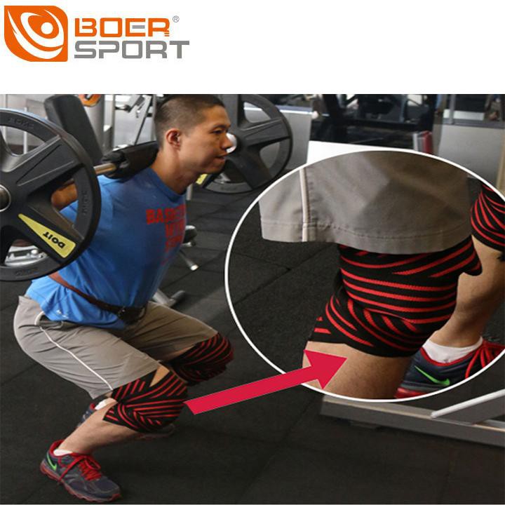 Đai quấn gối tập Gym Boer 7166 dài  2m (1đai)