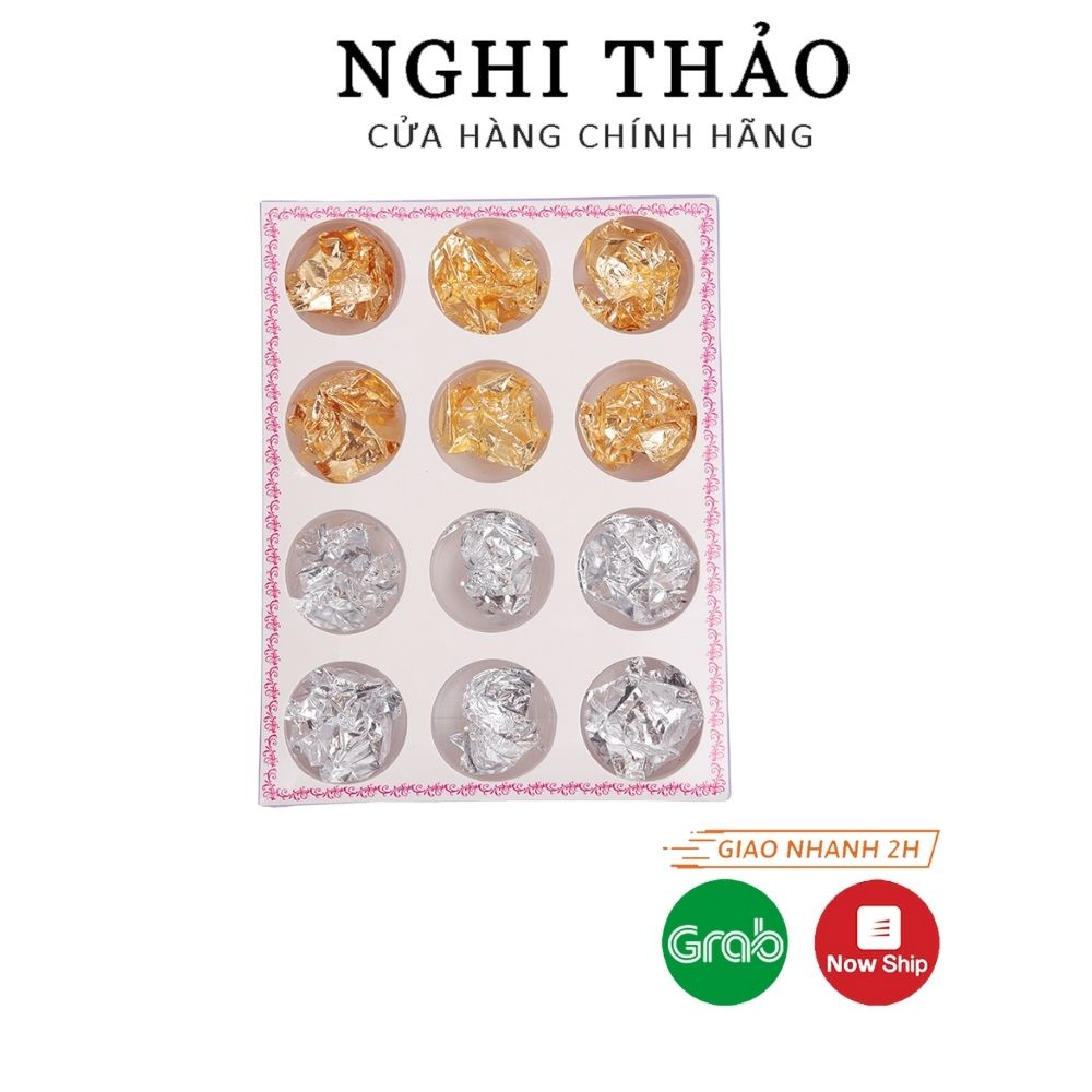 Giấy nhún nail vàng bạc