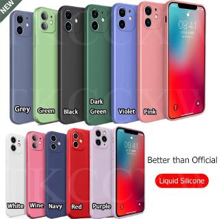 Ready For iPhone 7 Plus 8 Plus Soft Case Luxury  Square Liquid Silicone Phone Cover