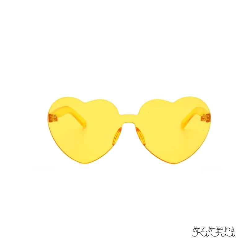 Kính Mát Hình Trái Tim Phong Cách Retro Thời Trang Độc Đáo