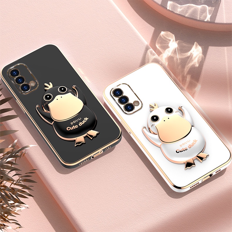 Ốp Điện Thoại Có Giá Đỡ Hình Vịt Cho Realme Q2 Q3 Q3S Pro GT NEO 2 3