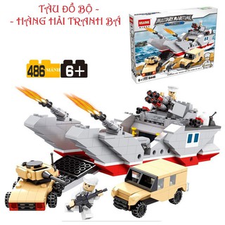 Lắp ráp lego mô hình đồ chơi thông minh tàu chiến hạm tấn công 6448