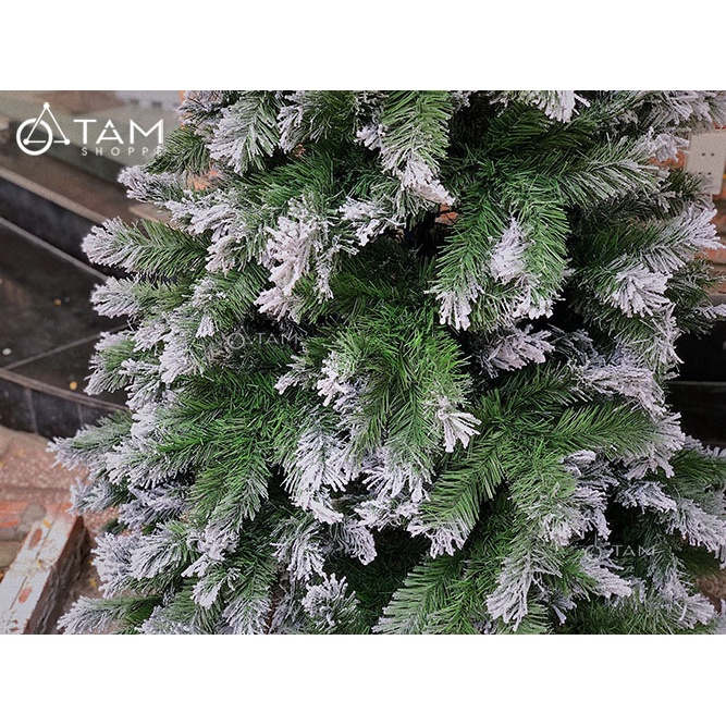 [LÁ DÀY ĐẸP - LOẠI 1] Cây thông Noel Phủ tuyết cao 180-240-300cm X-TREE-17