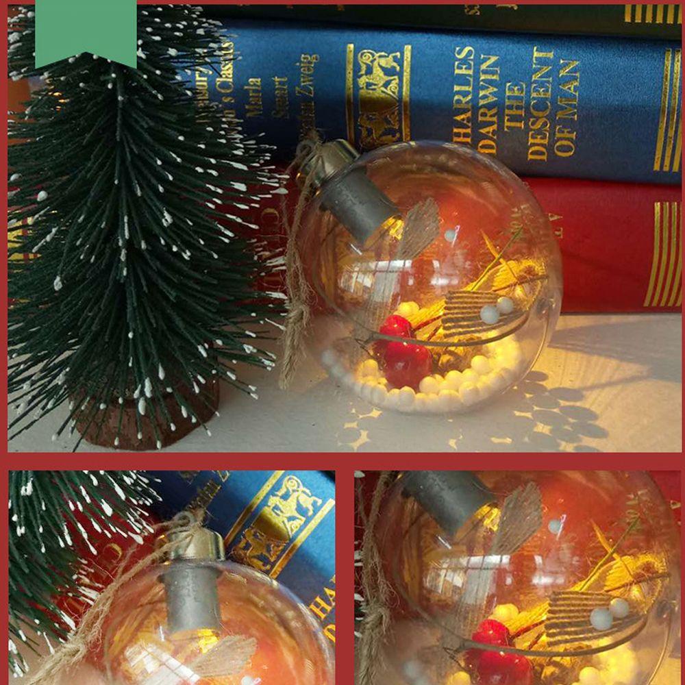 Bóng Nhựa Trong Suốt Treo Trang Trí Giáng Sinh / Đám Cưới