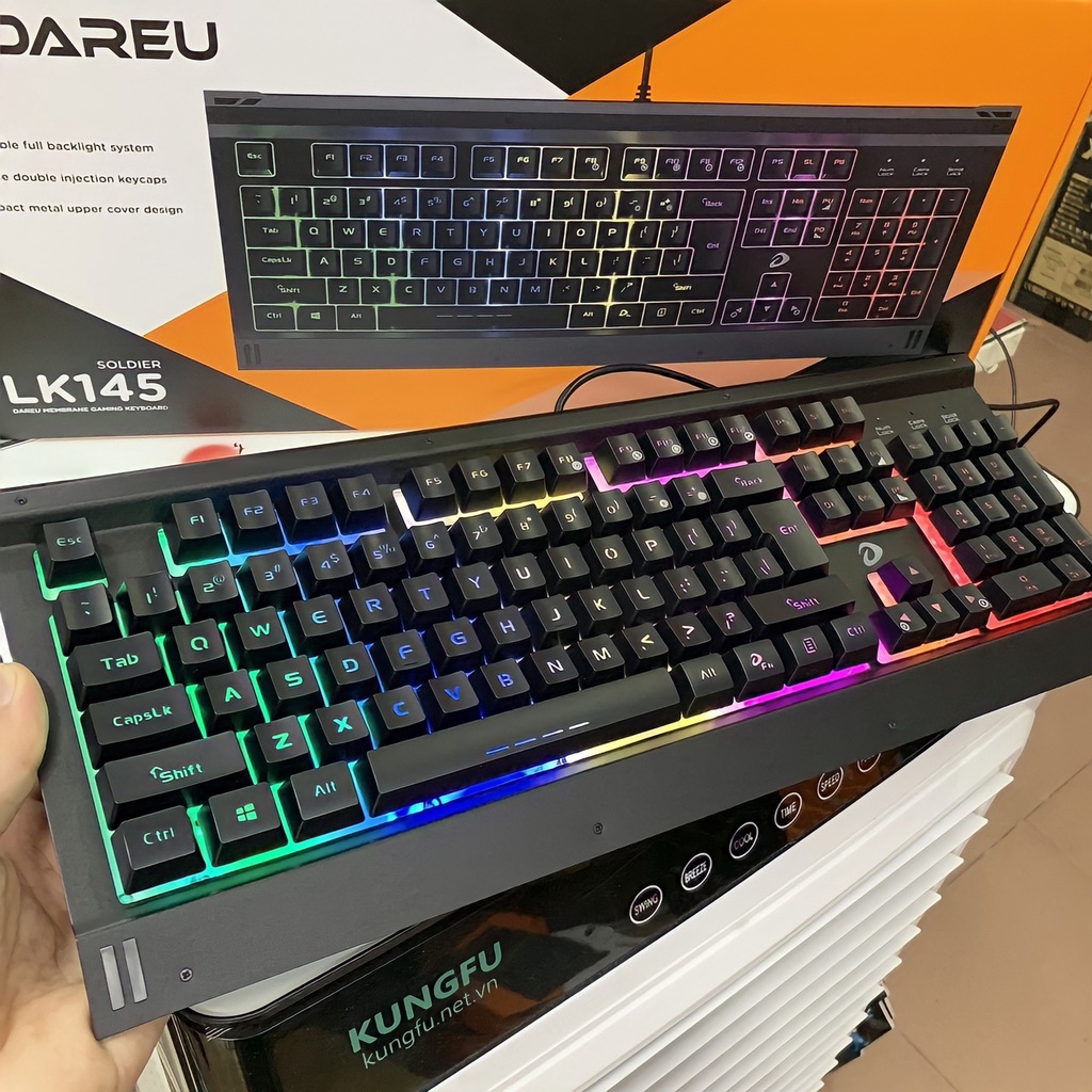 Bàn phím Gaming Dareu LK145 phím giả cơ có led