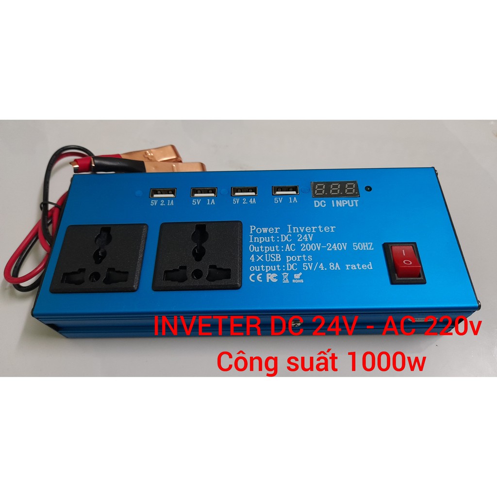 Inverter 24v - 220v sine chuẩn 2000w