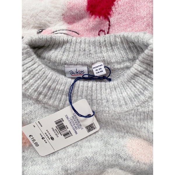 Áo len Blukids lông thỏ cho bé gái