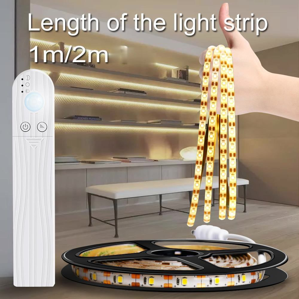 Dải đèn LED dài 1m 2m cảm biến cơ thể người đa dụng