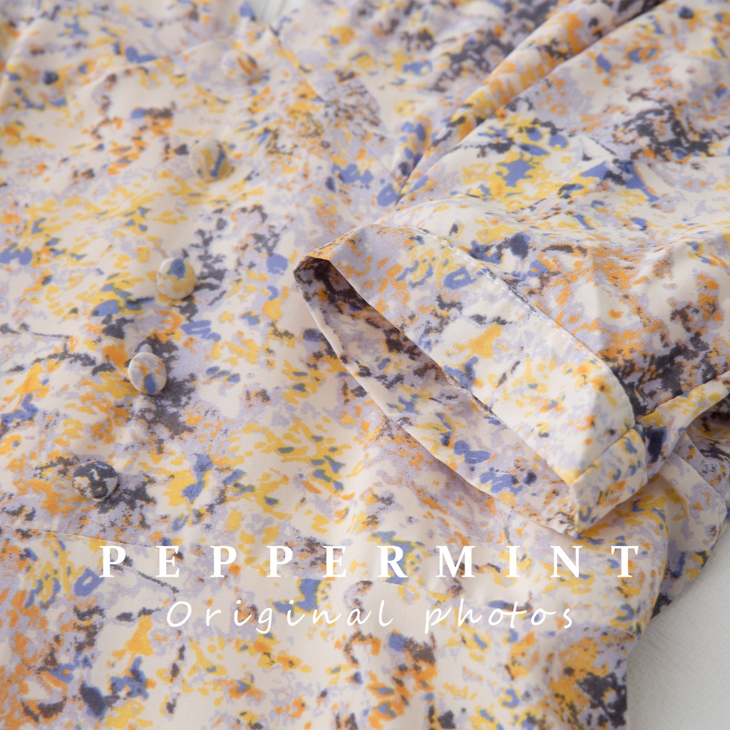 Đầm Voan Hoa Phong Cách Retro Thanh Lịch Cho Nữ 42883