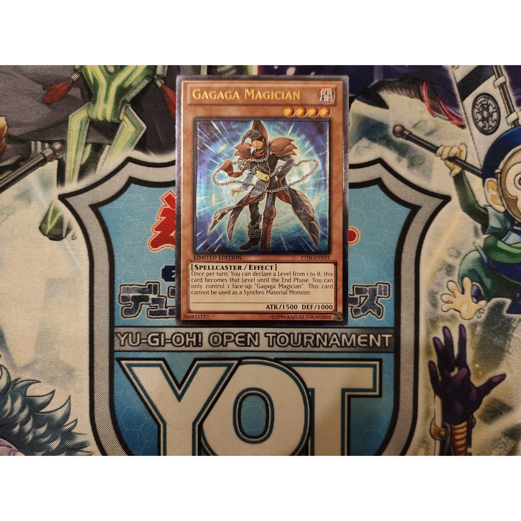 Thẻ bài Yugioh chính hãng Gagaga Magician - ZTIN-ENV01 - Ultimate Rare