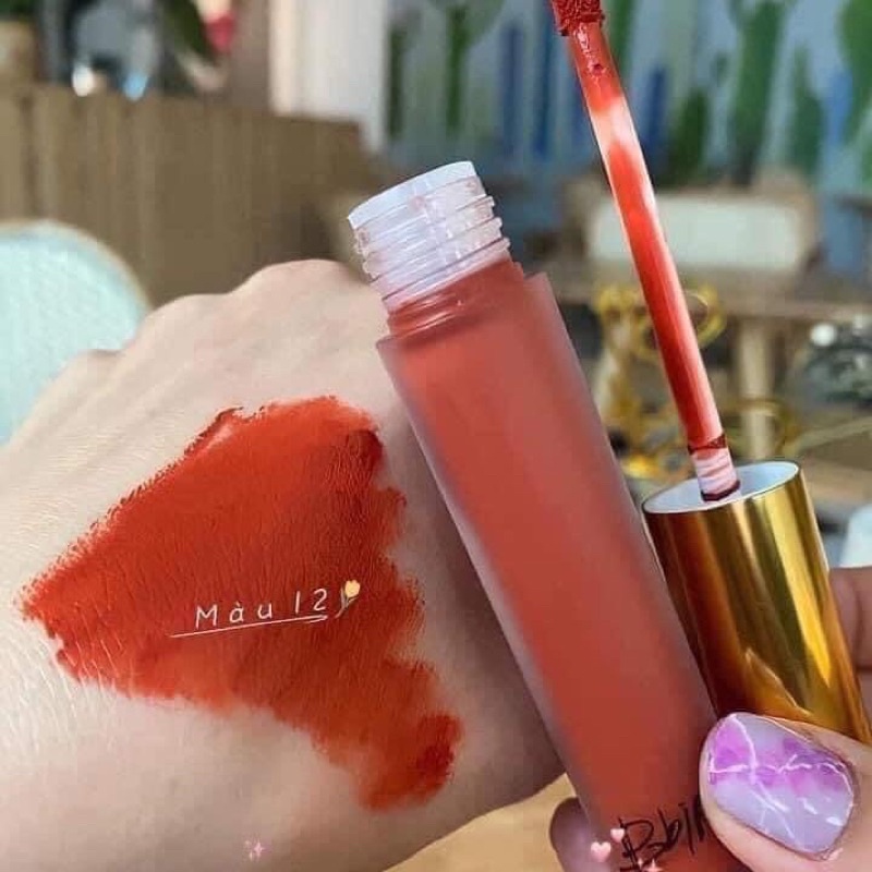 [Chính Hãng] Son Kem Lỳ Bbia màu 12 Cam Cháy Velvet Lip Tint