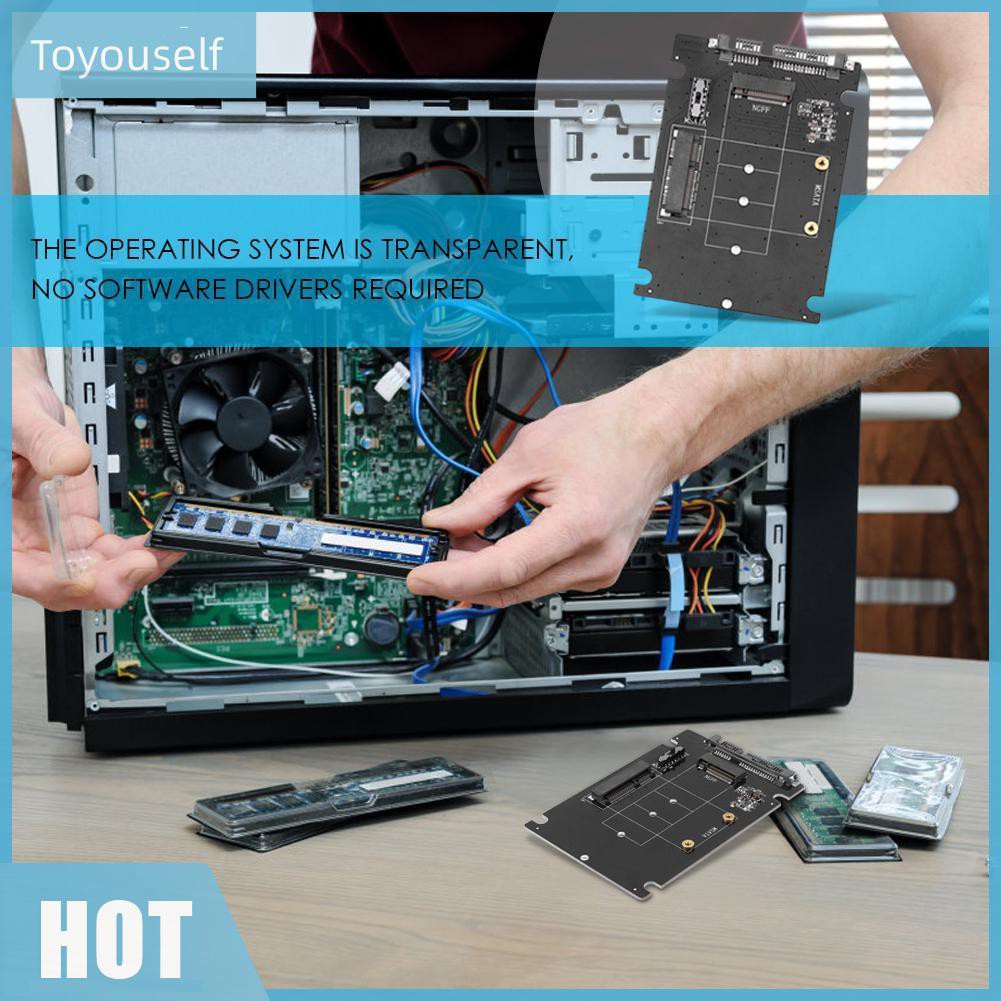 Bộ Chuyển Đổi Thẻ Nhớ Ssd 2 Trong 1 Msata Sang Sata Ngff M.2 Sang Sata3 | BigBuy360 - bigbuy360.vn