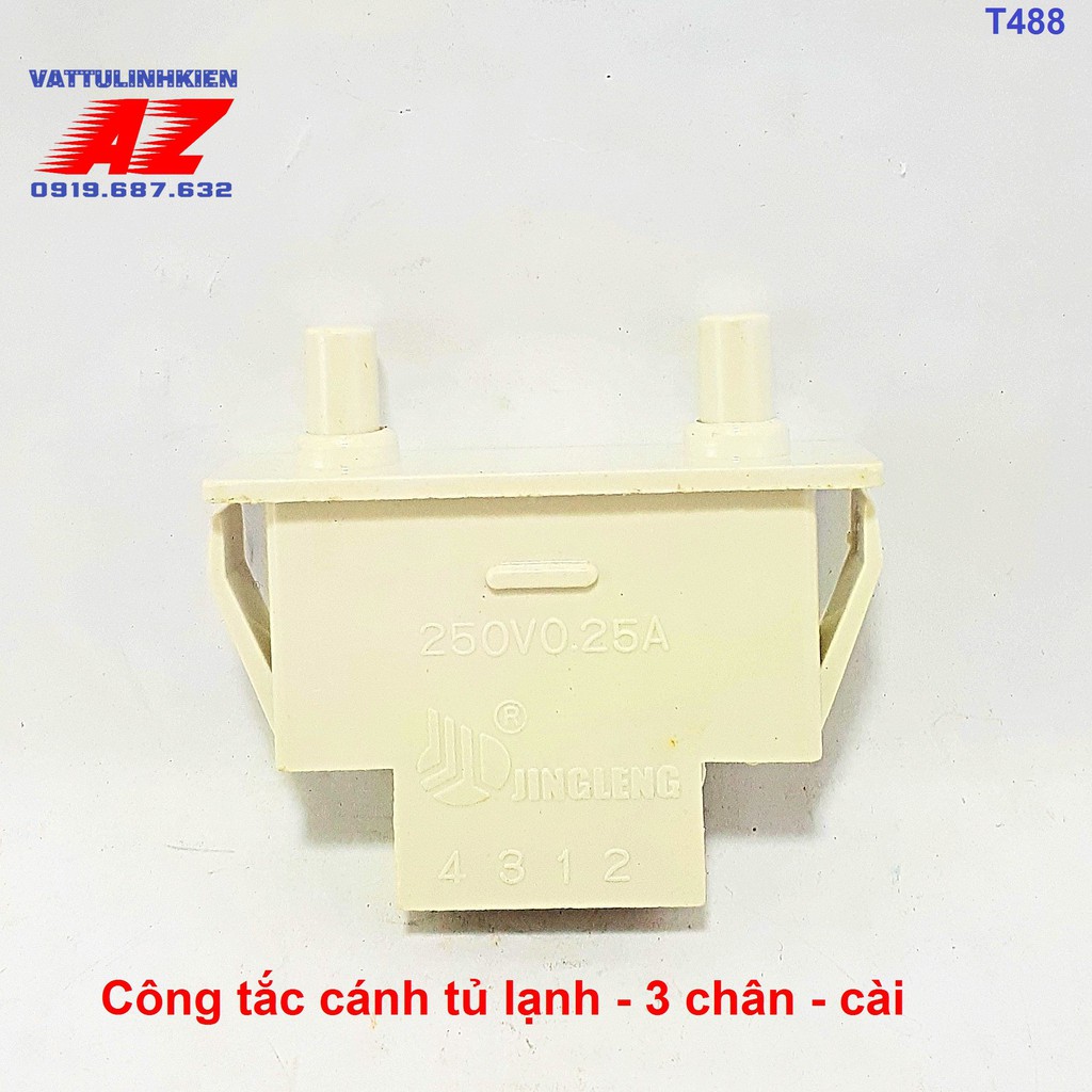 Công tắc cánh tủ lạnh 2 nút chân cài