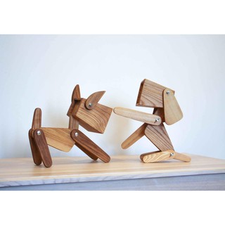 ĐÈN ĐỂ BÀN GỖ HANDMADE CHÚ CHÓ