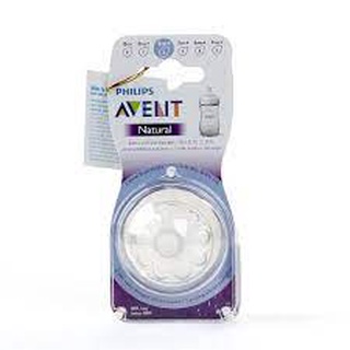 Vỉ 2 núm ty silicone philips avent mô phỏng tự nhiên số 2