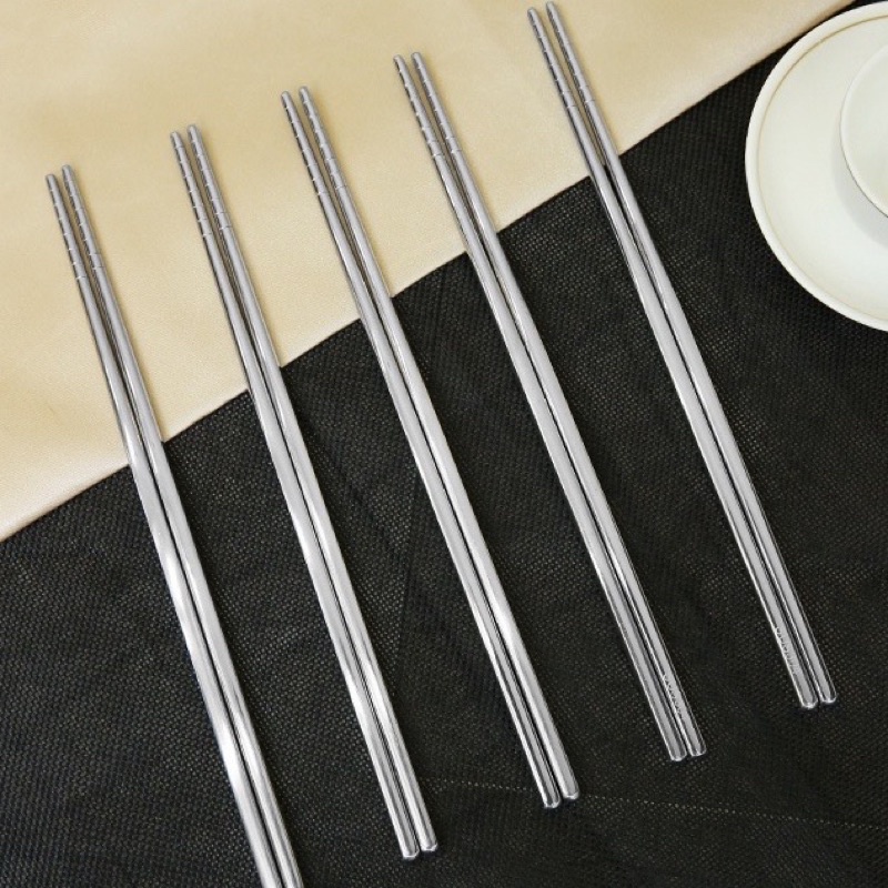 Set 5 đôi đũa inox không gỉ an toàn