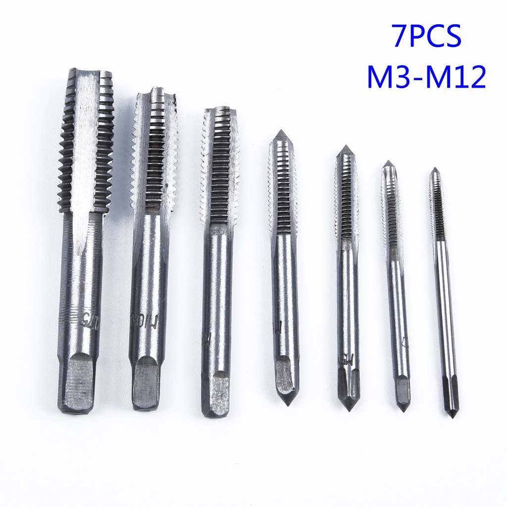 Bộ 7 Mũi Khoan M3 / M4 / M5 / M6 / M8 / M10 / M12 Bits