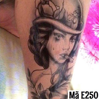 Hình Xăm Dán Cô Gái - Mã E250