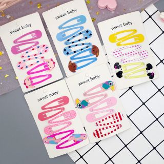 Kẹp tóc set gồm 6 chiếc nhiều hình