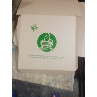 Hộp pizza cỡ đại đựng mẹt gà, lợn 40x40x5cm