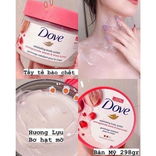 Tẩy da chết body Dove