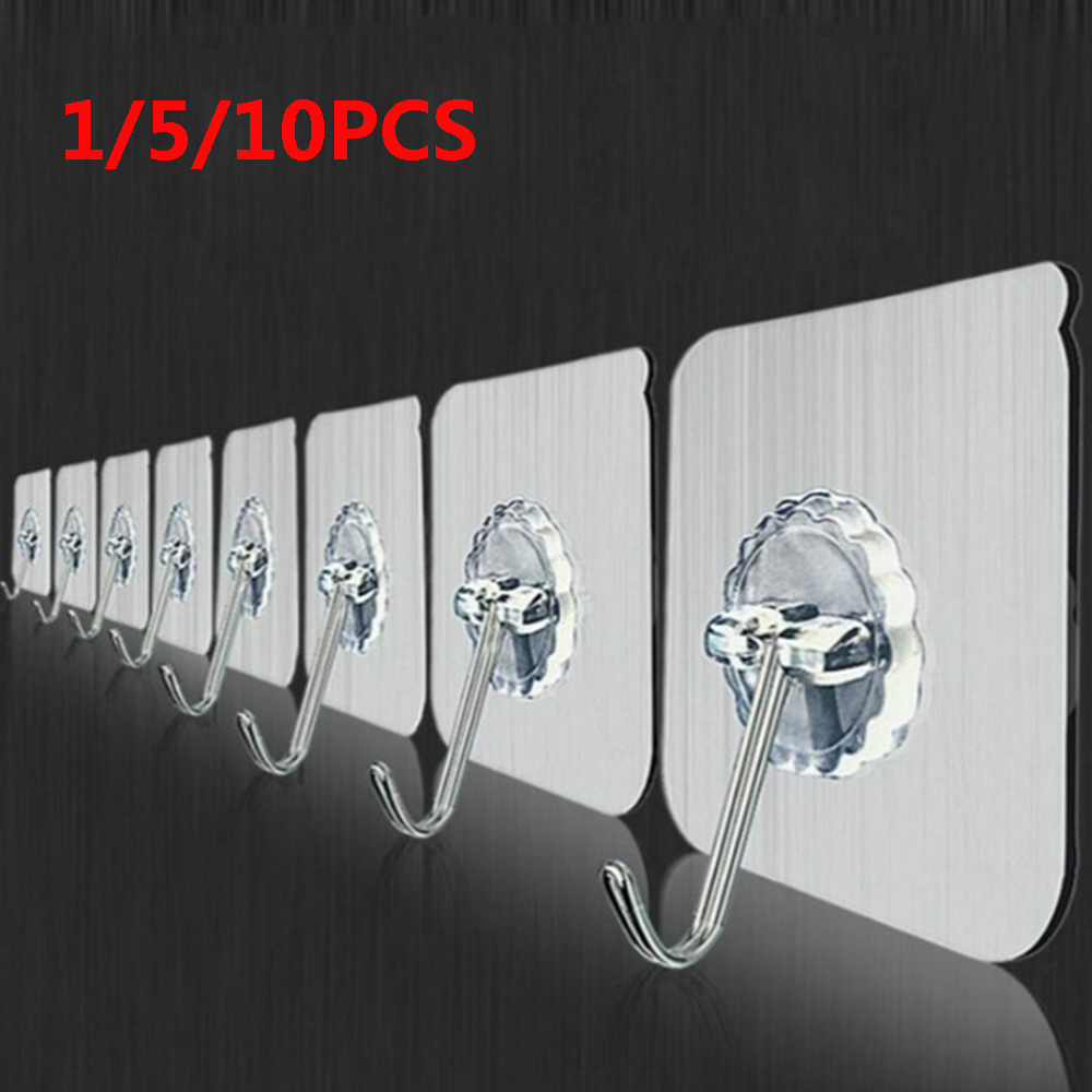 Set 1/ 5/ 10 móc treo đồ dùng dán tường tiện dụng