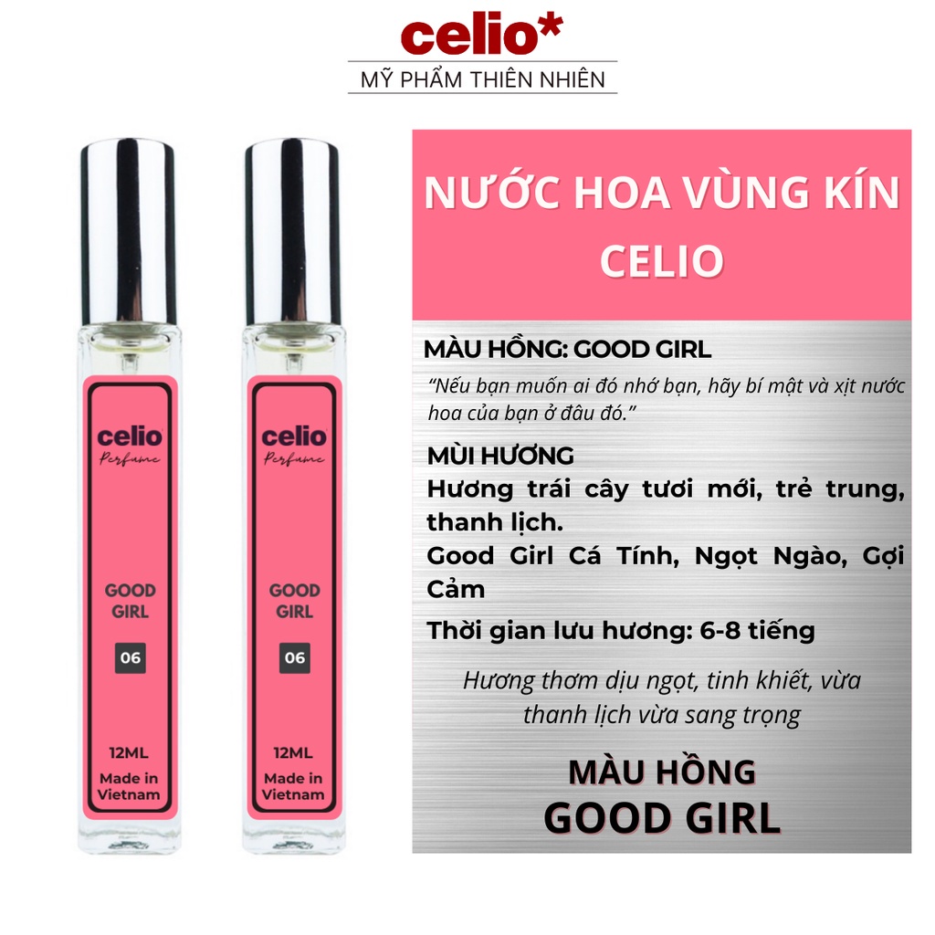 Nước Hoa Vùng Kín CELIO Nước Hoa Nữ Thơm Lâu Hết Hôi Bim Bím Cao Cá Tính Ngọt Ngào Gợi Cảm Dung Tích 12ml Dạng Xịt