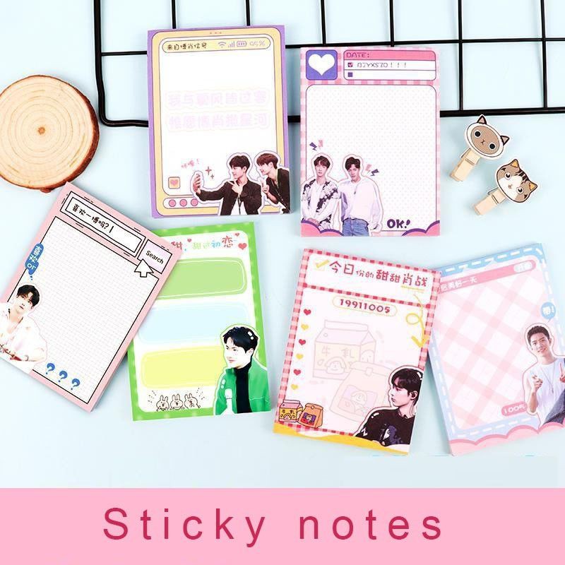 Giấy note Vương Nhất Bác Tiêu Chiến BJYX Bác Quân Nhất Tiêu V01