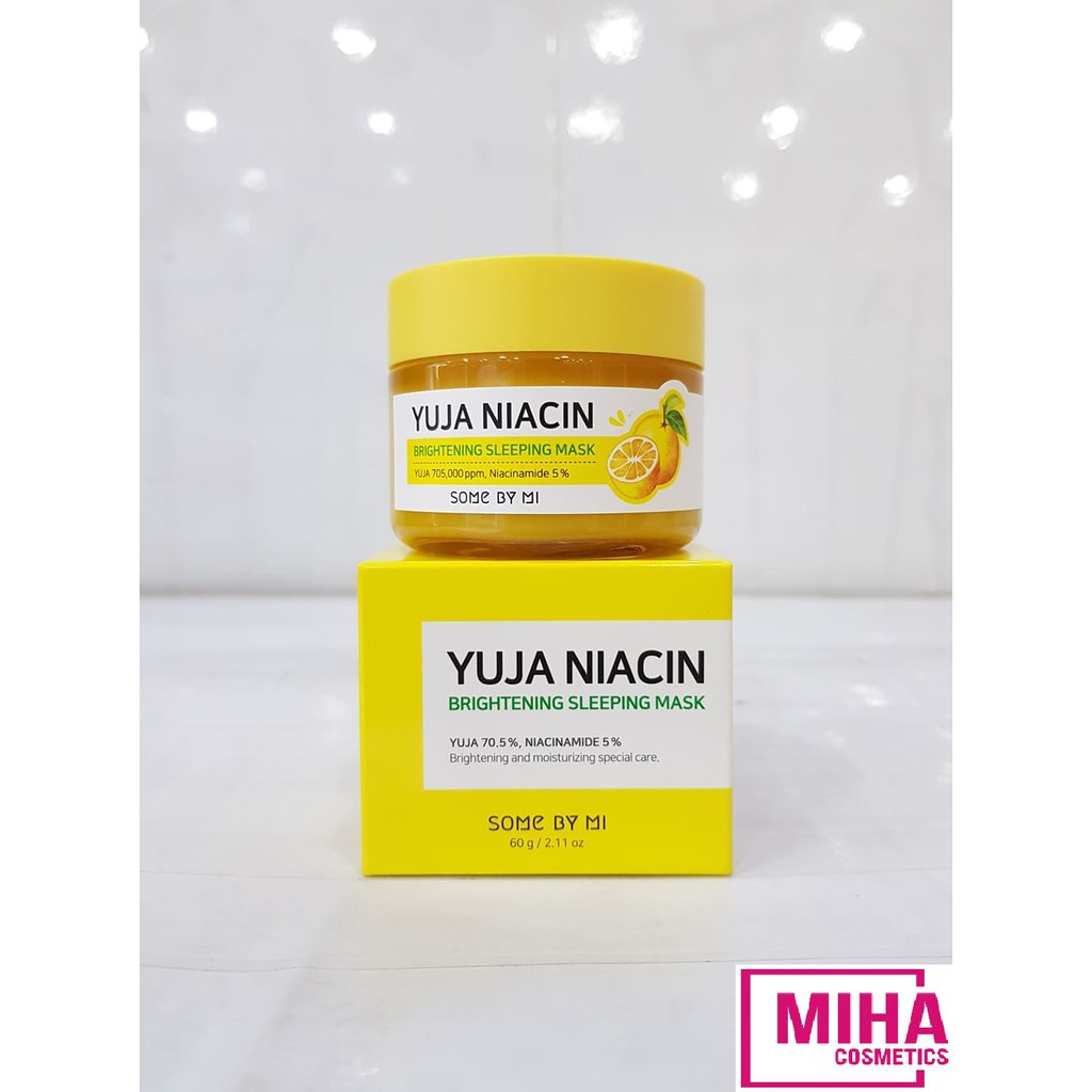 Mặt Nạ Ngủ Dưỡng Trắng Some By Mi Yuja Niacin Brightening Sleeping Mask 60g Hàn Quốc