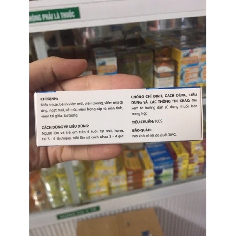 HADOCORT-D Xịt tai mũi họng