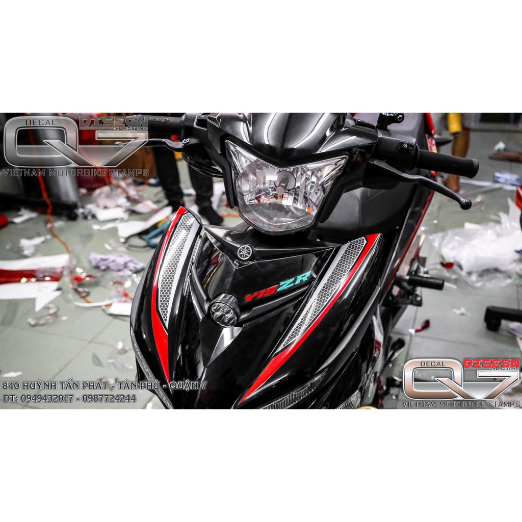 Tem Rời EXCITER 150 Y15ZR ĐEN ĐỎ