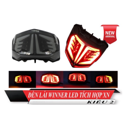 Mẫu 2019 - Đèn stop tích hợp xinhan Winner, xinhan chạy hiệu ứng audi, stop chớp F1 - đèn hậu winner F1