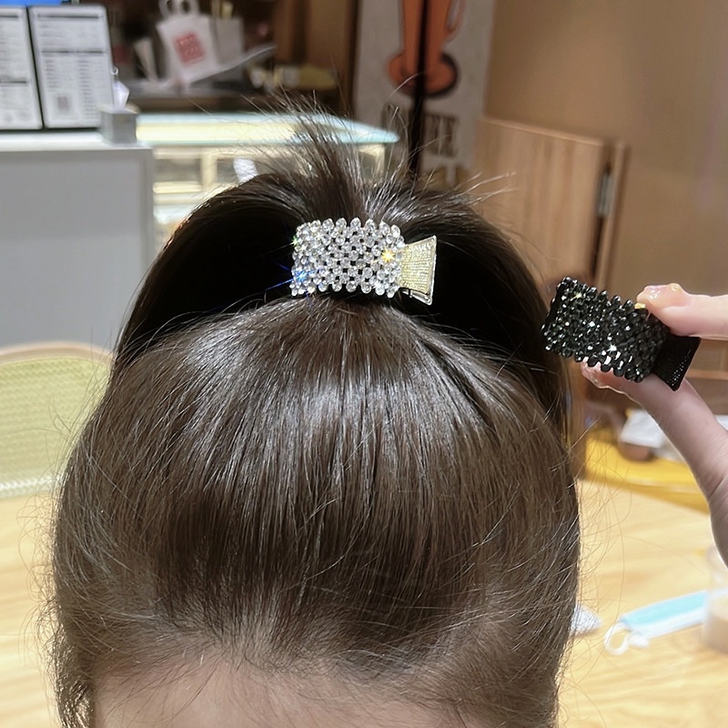 Kẹp Tóc Kim Loại Đính Đá Thời Trang Cho Nữ