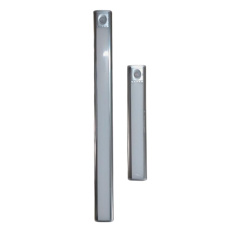Đèn Led Thân Nhôm Cảm Biến Chuyển Động Hòng Ngoại Lắp Cho Tủ Quần Áo, Tủ Bếp Dùng Pin Sạc HM-AL