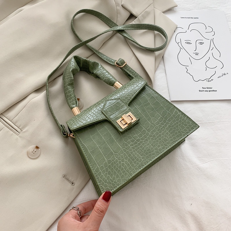 IELGY Túi Xách Dáng Vuông Kiểu Retro Trẻ Trung Sành Điệu Cho Nữ